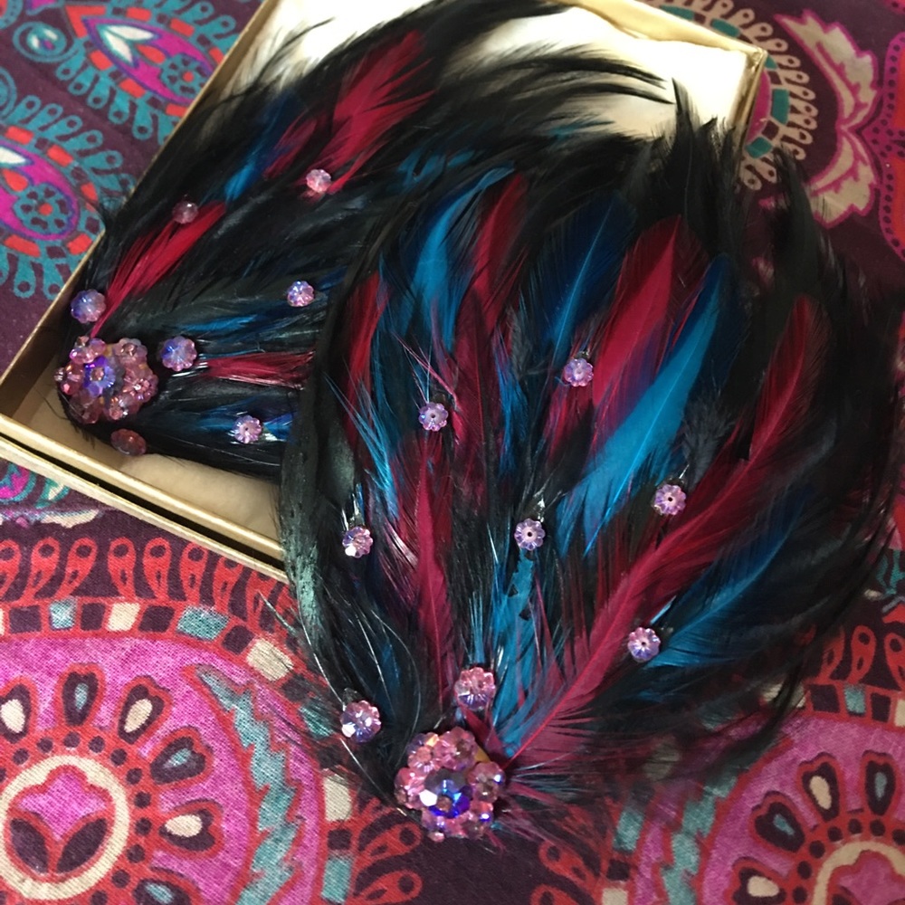 Vintage Feather Ear Cuffs